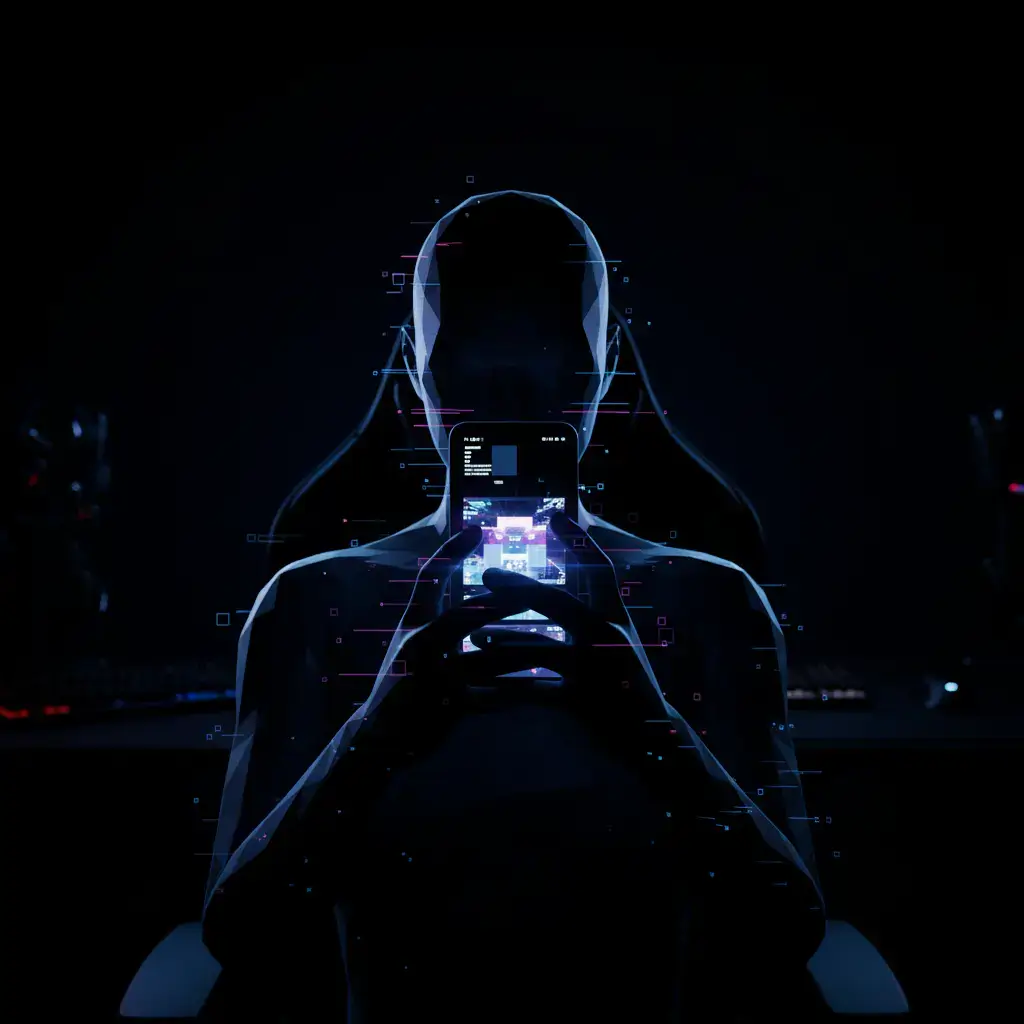 Abstrakte Spieler Silhouette